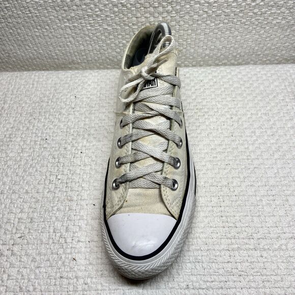 Converse Chuck Taylor All Star White Canvas/Woven Size 9 Great Traction Used - Picture 4 of 14